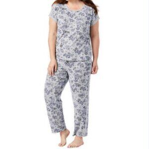 Lucky Brand Super Soft Denim Floral‎ Print Pajama Set